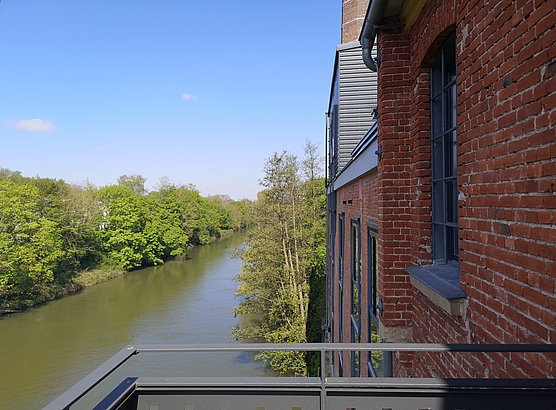 Blick vom Balkon